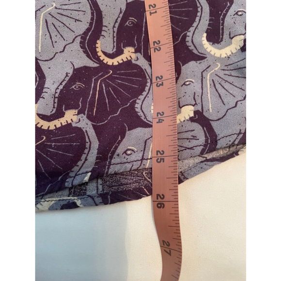 Men's Earthbound Trading Co. Shirt XL Purple Gray Elephant Button Down - Picture 5 of 6